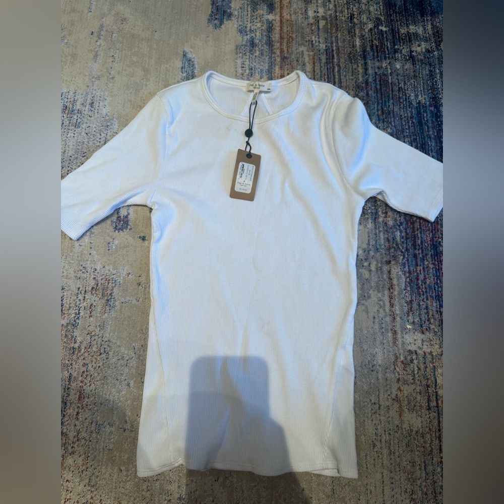 Rag and Bone essential ribbed tee top M nwt
